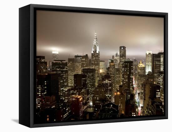 Chrysler Building and Midtown Manhattan Skyline, New York City, USA-Jon Arnold-Framed Premier Image Canvas