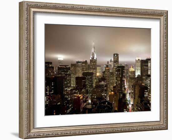 Chrysler Building and Midtown Manhattan Skyline, New York City, USA-Jon Arnold-Framed Photographic Print