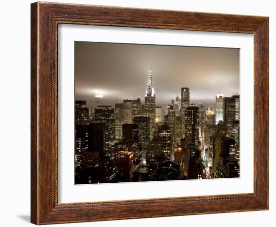 Chrysler Building and Midtown Manhattan Skyline, New York City, USA-Jon Arnold-Framed Photographic Print