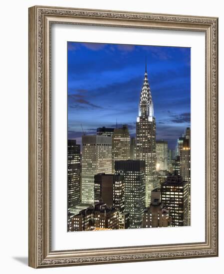 Chrysler Building and Midtown Manhattan Skyline, New York City, USA-Jon Arnold-Framed Photographic Print