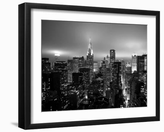 Chrysler Building and Midtown Manhattan Skyline, New York City, USA-Jon Arnold-Framed Photographic Print