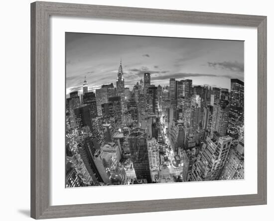 Chrysler Building and Midtown Manhattan Skyline, New York City, USA-Jon Arnold-Framed Photographic Print