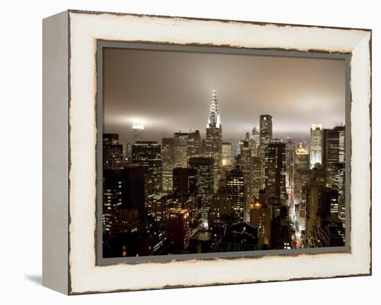 Chrysler Building and Midtown Manhattan Skyline, New York City, USA-Jon Arnold-Framed Premier Image Canvas