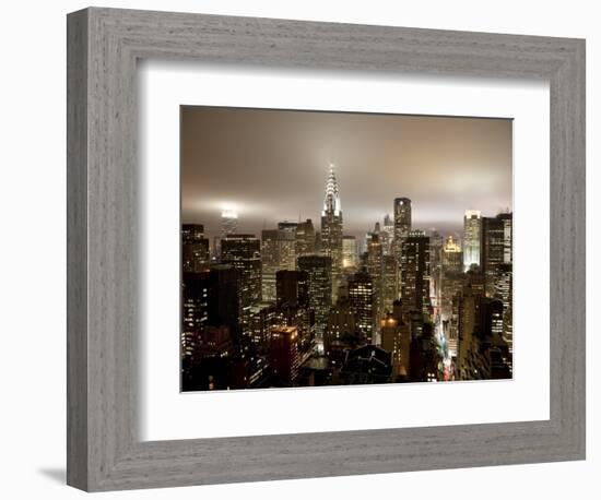 Chrysler Building and Midtown Manhattan Skyline, New York City, USA-Jon Arnold-Framed Photographic Print