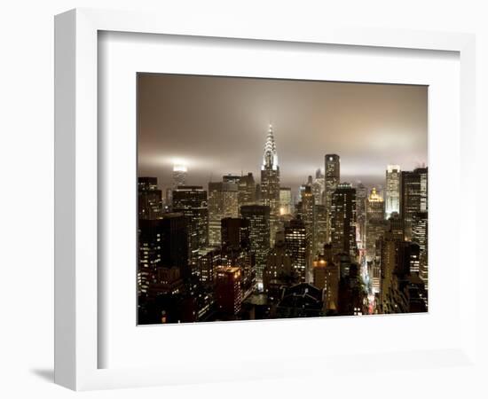 Chrysler Building and Midtown Manhattan Skyline, New York City, USA-Jon Arnold-Framed Photographic Print