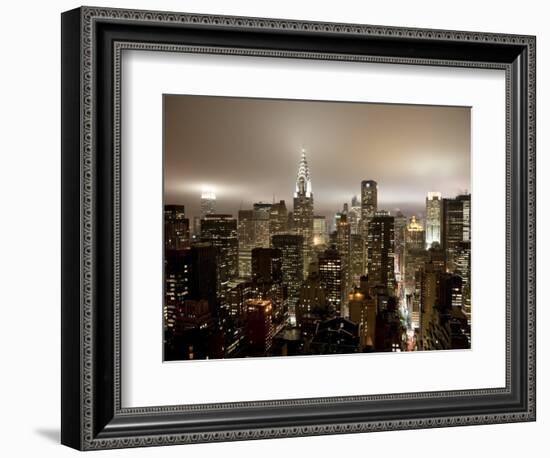 Chrysler Building and Midtown Manhattan Skyline, New York City, USA-Jon Arnold-Framed Photographic Print