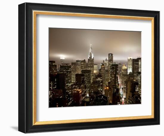 Chrysler Building and Midtown Manhattan Skyline, New York City, USA-Jon Arnold-Framed Photographic Print