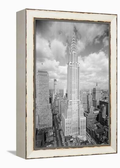 Chrysler Building in New York City-null-Framed Premier Image Canvas
