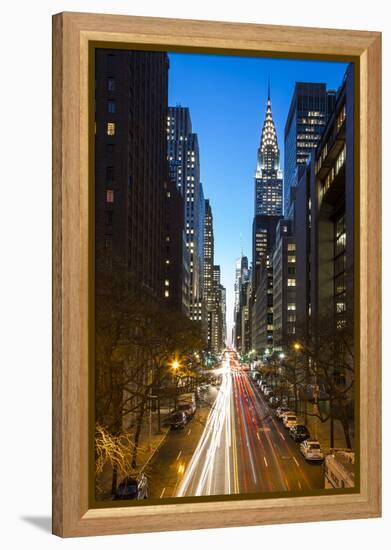 Chrysler Building, Manhattan, New York City, New York, USA-Jon Arnold-Framed Premier Image Canvas