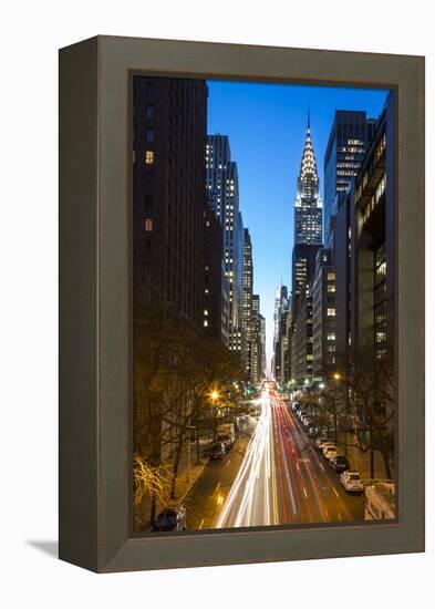 Chrysler Building, Manhattan, New York City, New York, USA-Jon Arnold-Framed Premier Image Canvas