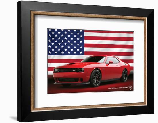 Chrysler - Challenger Hellcat-null-Framed Premium Giclee Print