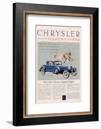 Chrysler Floating Power - 1925-null-Framed Art Print