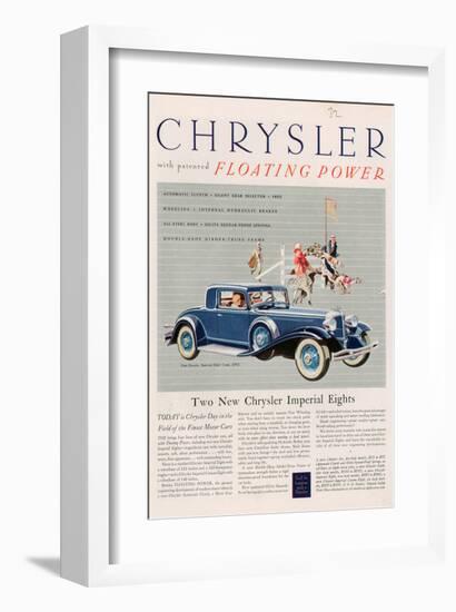 Chrysler Floating Power - 1925-null-Framed Art Print