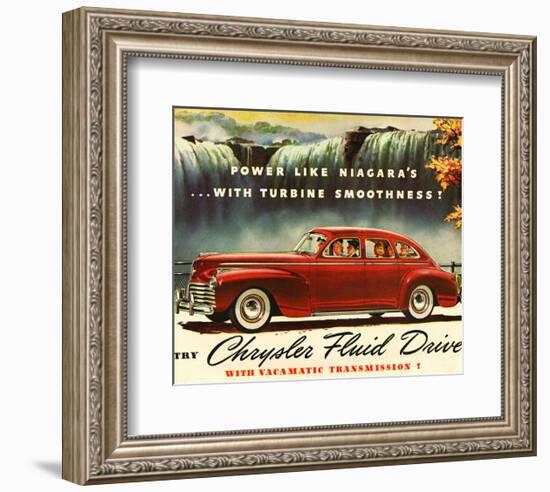 Chrysler Fluid Drive - Niagara-null-Framed Premium Giclee Print