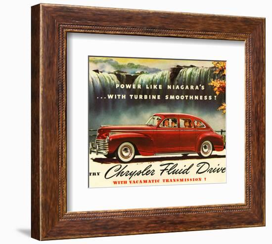 Chrysler Fluid Drive - Niagara-null-Framed Premium Giclee Print