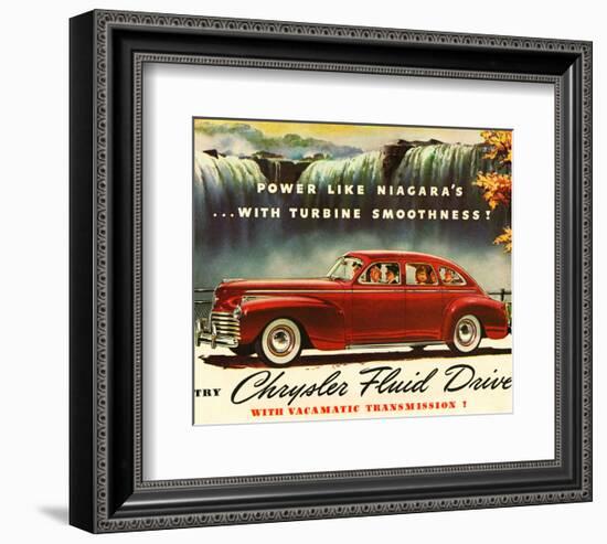 Chrysler Fluid Drive - Niagara-null-Framed Premium Giclee Print