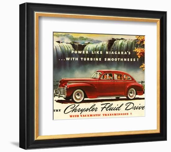 Chrysler Fluid Drive - Niagara-null-Framed Premium Giclee Print