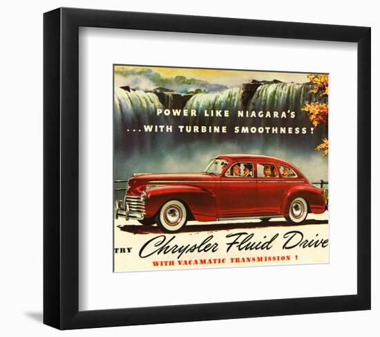 Chrysler Fluid Drive - Niagara-null-Framed Premium Giclee Print
