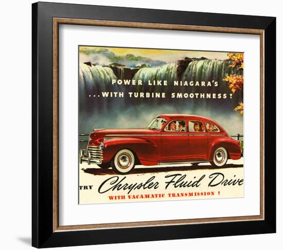 Chrysler Fluid Drive - Niagara-null-Framed Art Print