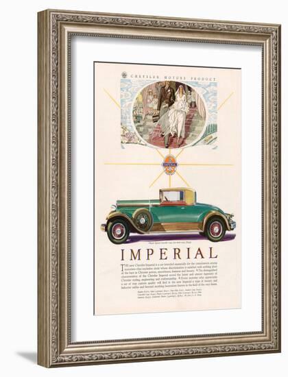 Chrysler Imperial Convertible-null-Framed Art Print