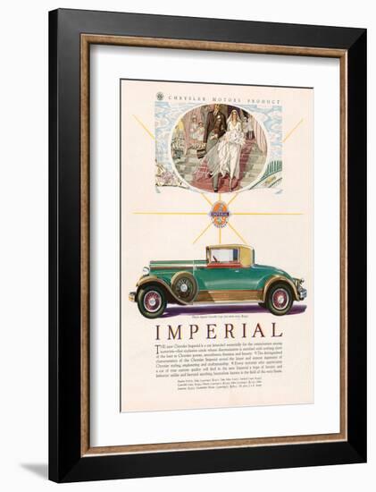 Chrysler Imperial Convertible-null-Framed Art Print