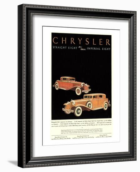 Chrysler Imperial Eight-null-Framed Art Print