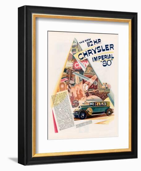 Chrysler Imperial, Magazine Advertisement, USA, 1928-null-Framed Giclee Print