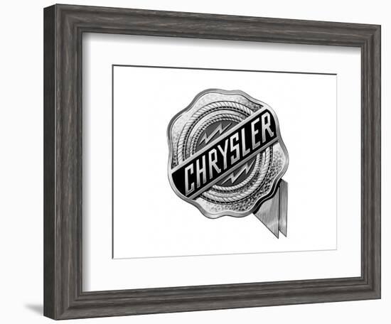 Chrysler Logo-null-Framed Art Print