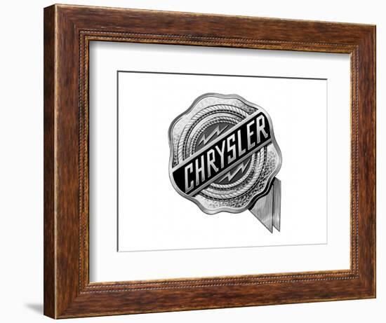 Chrysler Logo-null-Framed Art Print