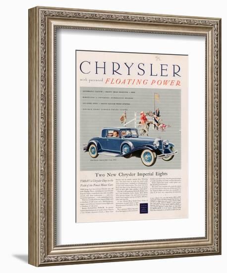 Chrysler, Magazine Advertisement, USA, 1932-null-Framed Giclee Print