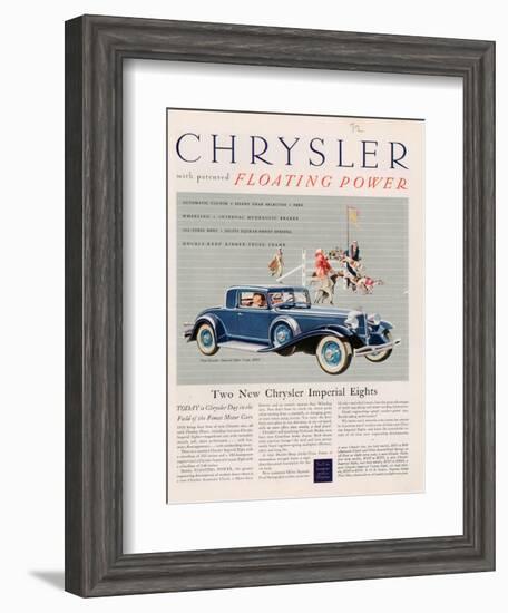 Chrysler, Magazine Advertisement, USA, 1932-null-Framed Giclee Print