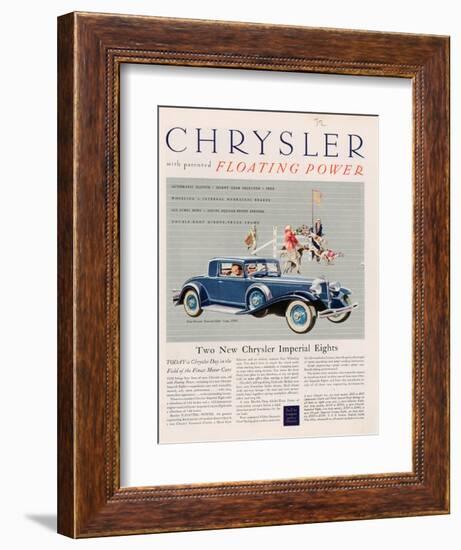 Chrysler, Magazine Advertisement, USA, 1932-null-Framed Giclee Print