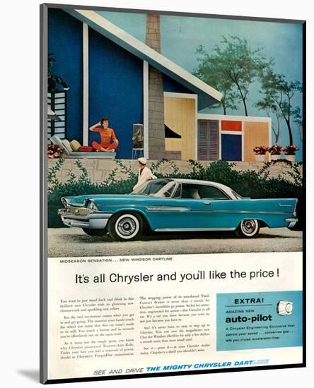 Chrysler New Windsor Dartline-null-Mounted Art Print