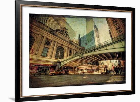 Chrysler Over Grand Central-Eric Wood-Framed Art Print