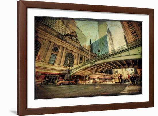 Chrysler Over Grand Central-Eric Wood-Framed Art Print