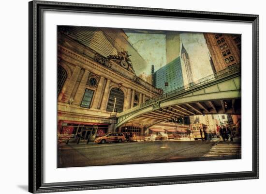 Chrysler Over Grand Central-Eric Wood-Framed Art Print