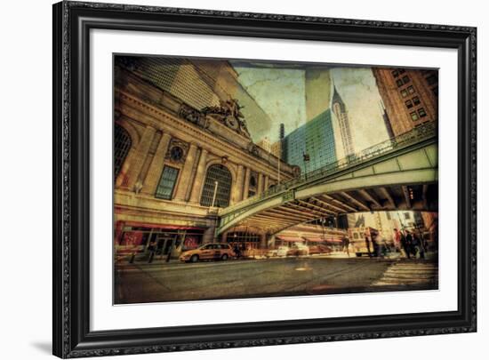 Chrysler Over Grand Central-Eric Wood-Framed Art Print