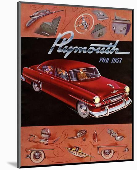 Chrysler Plymouth for 1953-null-Mounted Art Print