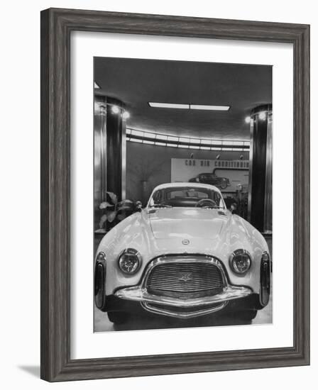 Chrysler "Special" Is an Experimental Model, Built in Italy, Standing in Showroom-null-Framed Photographic Print