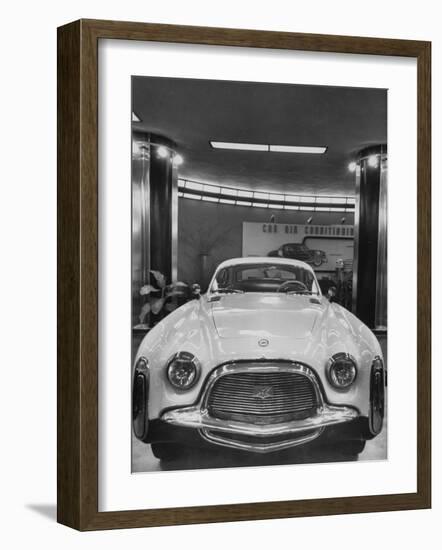 Chrysler "Special" Is an Experimental Model, Built in Italy, Standing in Showroom-null-Framed Photographic Print