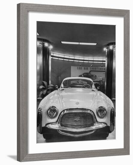 Chrysler "Special" Is an Experimental Model, Built in Italy, Standing in Showroom-null-Framed Photographic Print