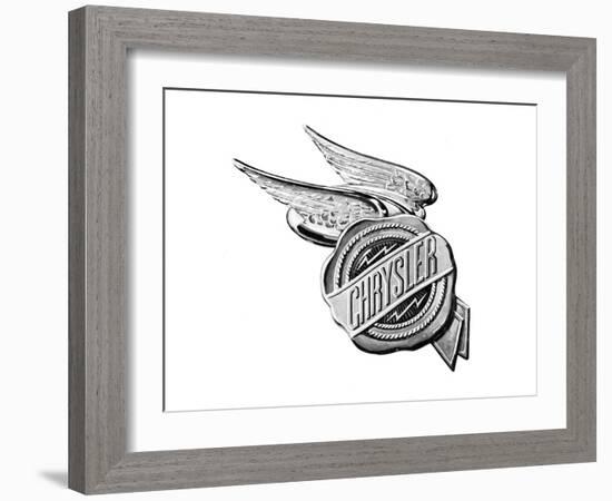 Chrysler Wings Logo 1928-null-Framed Art Print