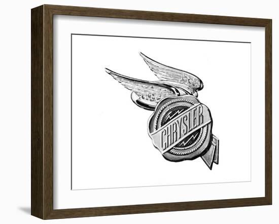 Chrysler Wings Logo 1928-null-Framed Art Print