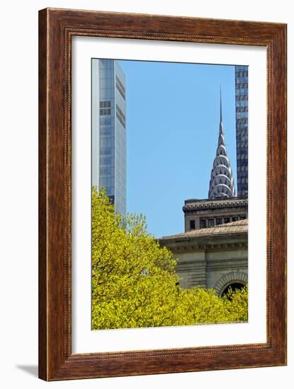 Chrystler Building from Bryant Park-null-Framed Photo