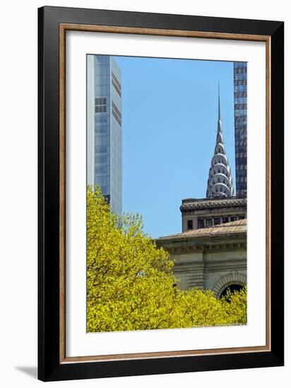 Chrystler Building from Bryant Park-null-Framed Photo