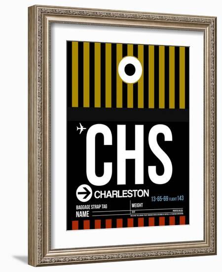 CHS Charleston Luggage Tag I-NaxArt-Framed Art Print