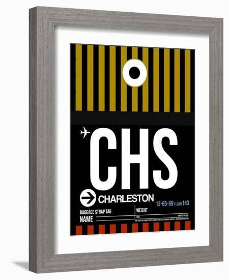 CHS Charleston Luggage Tag I-NaxArt-Framed Art Print