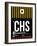 CHS Charleston Luggage Tag I-NaxArt-Framed Art Print