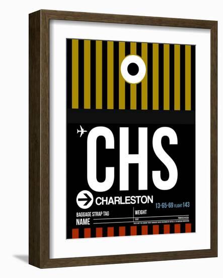 CHS Charleston Luggage Tag I-NaxArt-Framed Art Print