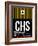 CHS Charleston Luggage Tag I-NaxArt-Framed Art Print